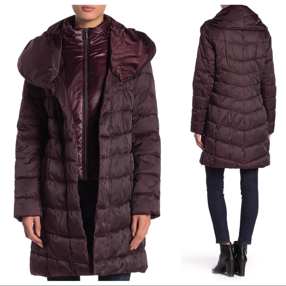 Kenneth Cole Zip Panel Lightweight Quilted Puffer - Picture 3 of 8